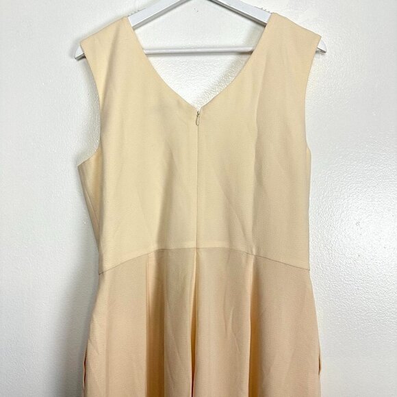 DRESS THE POPULATION Sandra Jumpsuit in Cream Size X-Large - Picture 8 of 13